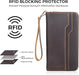 Polare Cartera de cuero para pasaporte y organizador de documentos - Quierox - Tienda Online