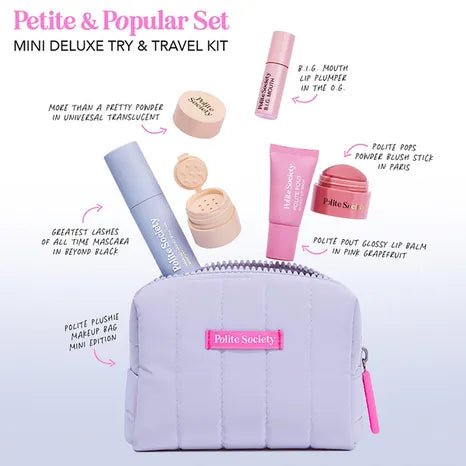 Polite Society Petite & Popular Kit de viaje mini de lujo - Quierox - Tienda Online