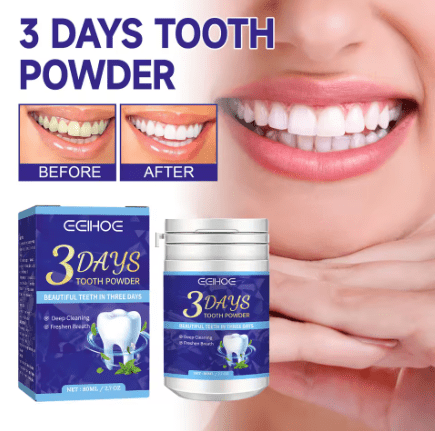 Polvo blanqueador dental para limpieza profunda de dientes, eliminación de manchas - Quierox - Tienda Online