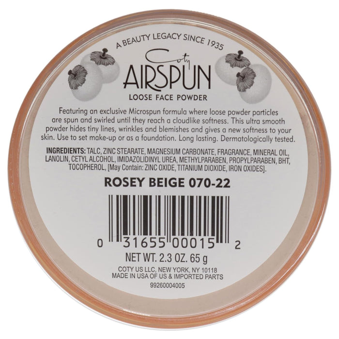 Polvo facial Coty Airspun, naturalmente neutro, 2.3 onzas - Quierox - Tienda Online