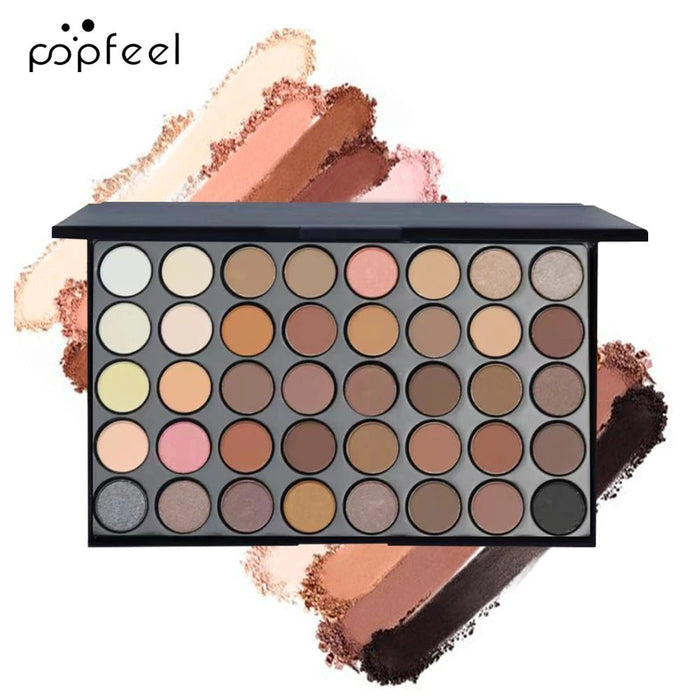 POPFEEL - Juego de maquillaje para mujer, paleta de sombras de ojos, delineador de ojos, rímel, lápiz de cejas - Quierox - Tienda Online