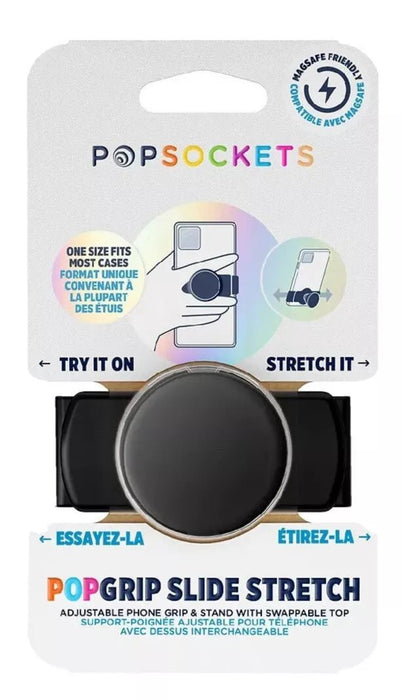 PopSockets PopGrip Slide Stretch Negro Swap Top Teléfono móvil - Quierox - Tienda Online