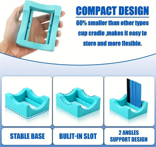 Portavasos de Silicona con Raspador - Base Antideslizante para Vasos y Tazas de Café - Quierox - Tienda Online