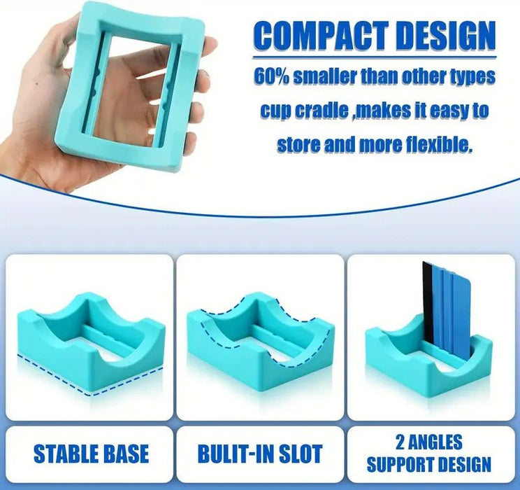 Portavasos de Silicona con Raspador - Base Antideslizante para Vasos y Tazas de Café - Quierox - Tienda Online