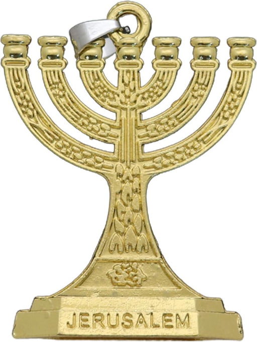 Portavelas judío tradicional de la menorá de 7 ramas, llavero con 12 tribus de Israel - Quierox - Tienda Online