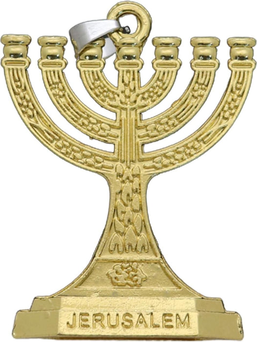 Portavelas judío tradicional de la menorá de 7 ramas, llavero con 12 tribus de Israel - Quierox - Tienda Online