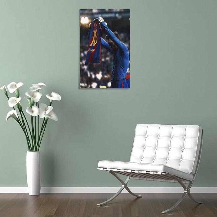 Póster de fútbol motivacional para dormitorio de niños de Lionel Messi, para pared. - Quierox - Tienda Online