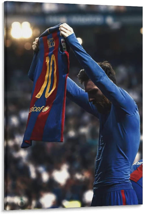 Póster de fútbol motivacional para dormitorio de niños de Lionel Messi, para pared. - Quierox - Tienda Online