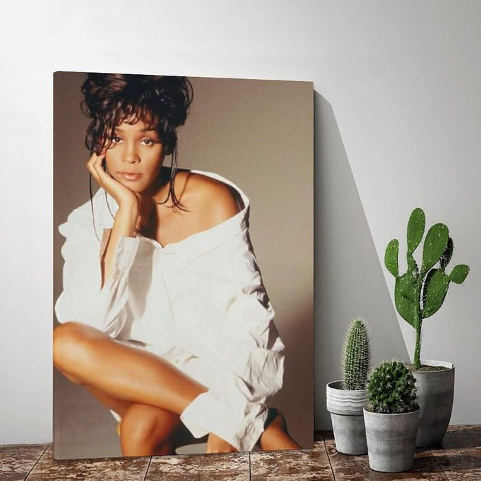Póster de lienzo del famoso cantante y hermoso actor Whitney Houston - Quierox - Tienda Online