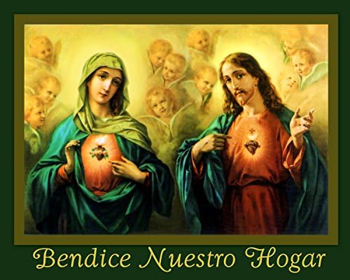 Poster Hispanic World Bendicion del Hogar Sagrado de Jesús (11X14) - Quierox - Tienda Online