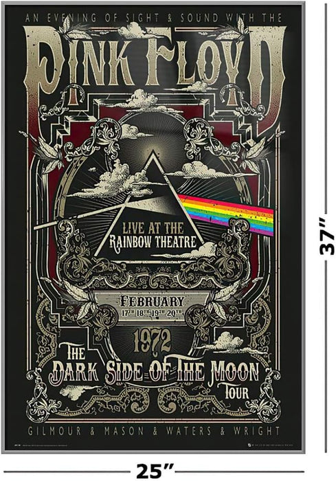 Póster musical enmarcado (anuncio en vivo en el arco iris del teatro) - Quierox - Tienda Online