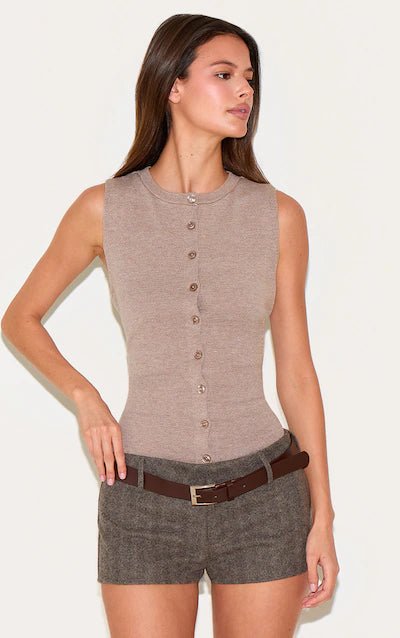 PRETTY LITTLE THING Minishorts tejidos a rayas marrones - Quierox - Tienda Online