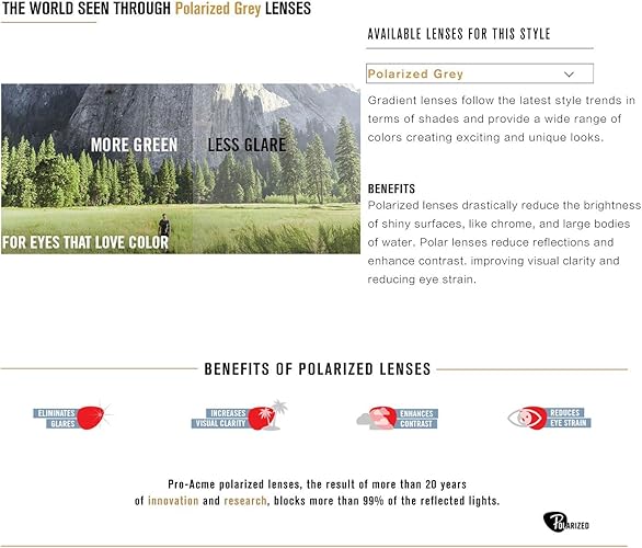 Pro Acme - Gafas de sol de aviador para hombre y mujer, polarizadas clásicas con protección - Quierox - Tienda Online