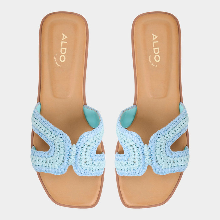 Aldo Itsandal sandalias planas azules para mujer