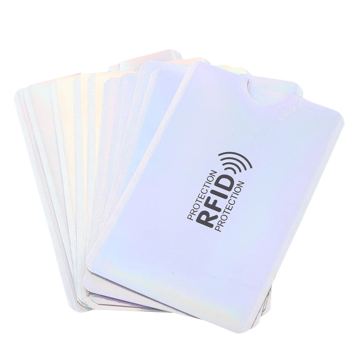 Protector de aluminio para tarjetas de identificación Supvox con bloqueo RFID(5 unidades) - Quierox - Tienda Online
