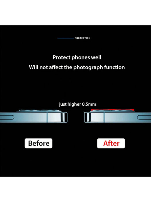 Protector de lente de cámara con diamantes de imitación solo compatible con iPhone - Quierox - Tienda Online