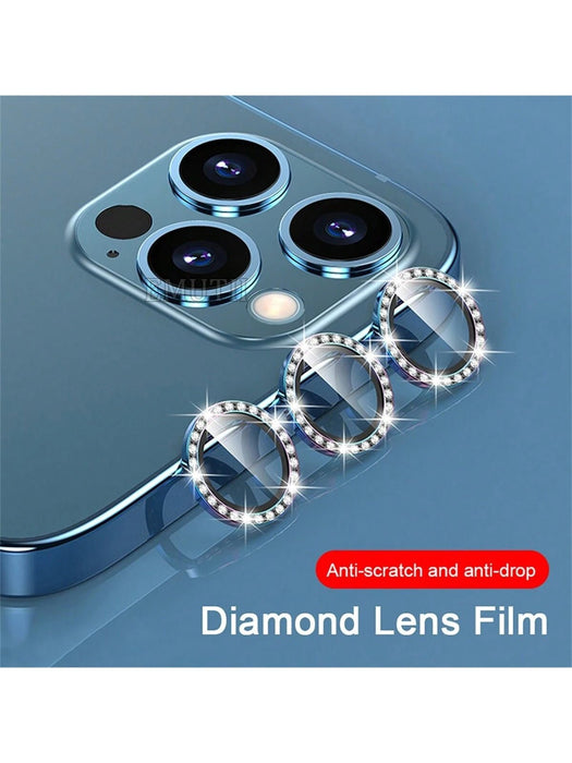 Protector de lente de cámara con diamantes de imitación solo compatible con iPhone - Quierox - Tienda Online