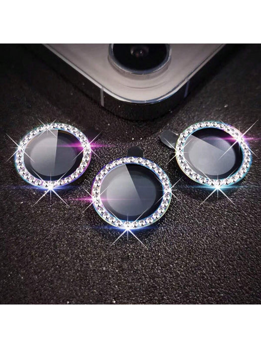 Protector de lente de cámara con diamantes de imitación solo compatible con iPhone - Quierox - Tienda Online