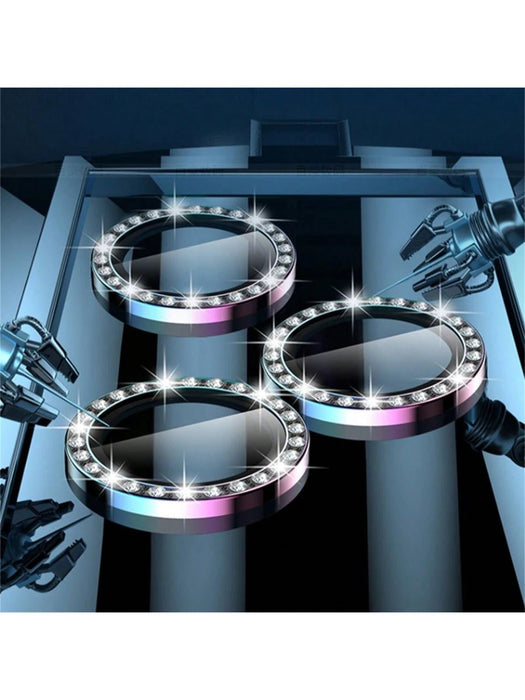 Protector de lente de cámara con diamantes de imitación solo compatible con iPhone - Quierox - Tienda Online