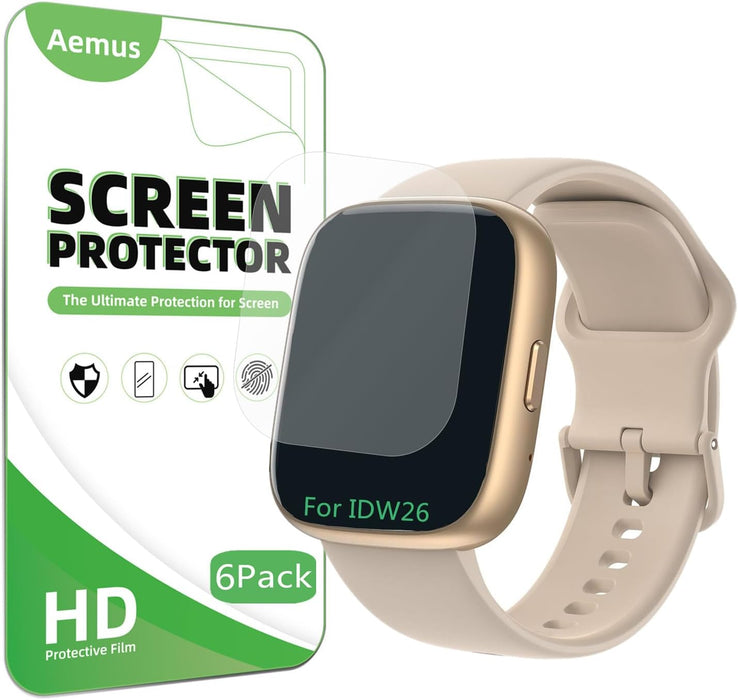 Protector de pantalla compatible con el reloj inteligente Cillso IDW26 / IDW25 de 1.83" (paquete de 6) - Quierox - Tienda Online
