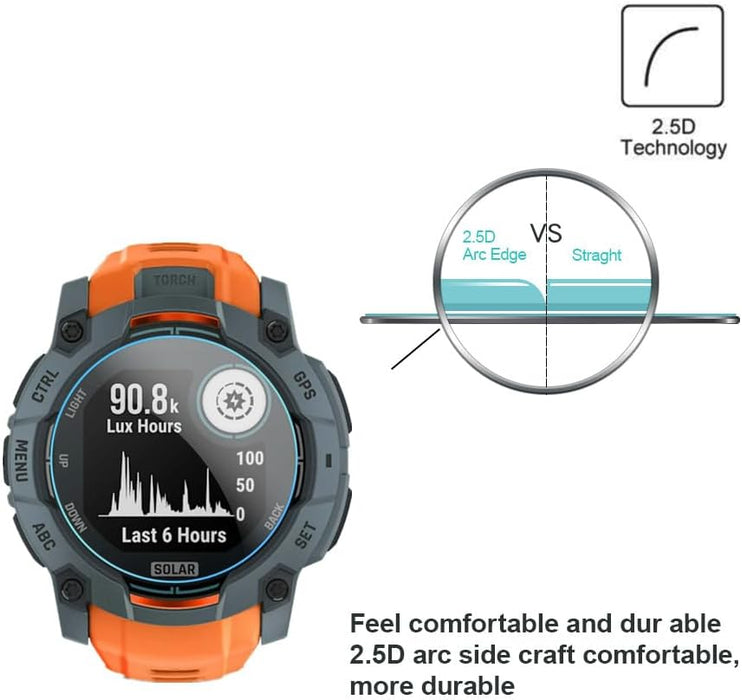 Protector de pantalla compatible con Garmin Instinct 3 1.969 in AMOLED - Quierox - Tienda Online