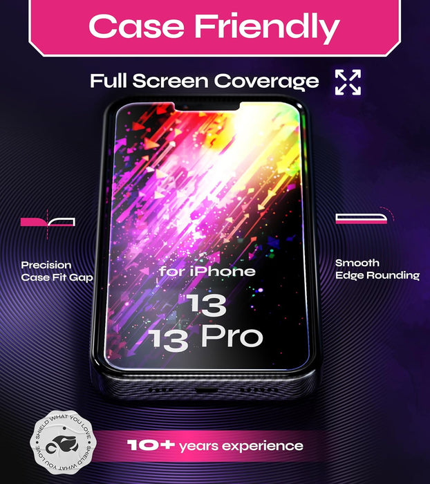 Protector de pantalla compatible con iPhone 13/13 Pro (paquete de 2) - Quierox - Tienda Online