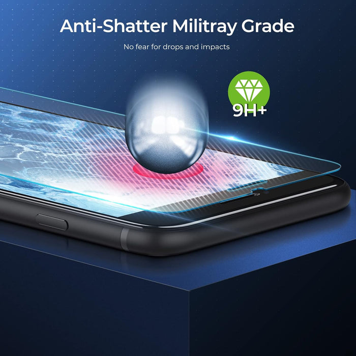 Protector de pantalla de cristal templado para iPhone 11 - 3 unidades - Quierox - Tienda Online