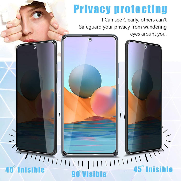 Protector de pantalla de privacidad, vidrio templado, Xiaomi Redmi Note 11 Pro pack 2 - Quierox - Tienda Online
