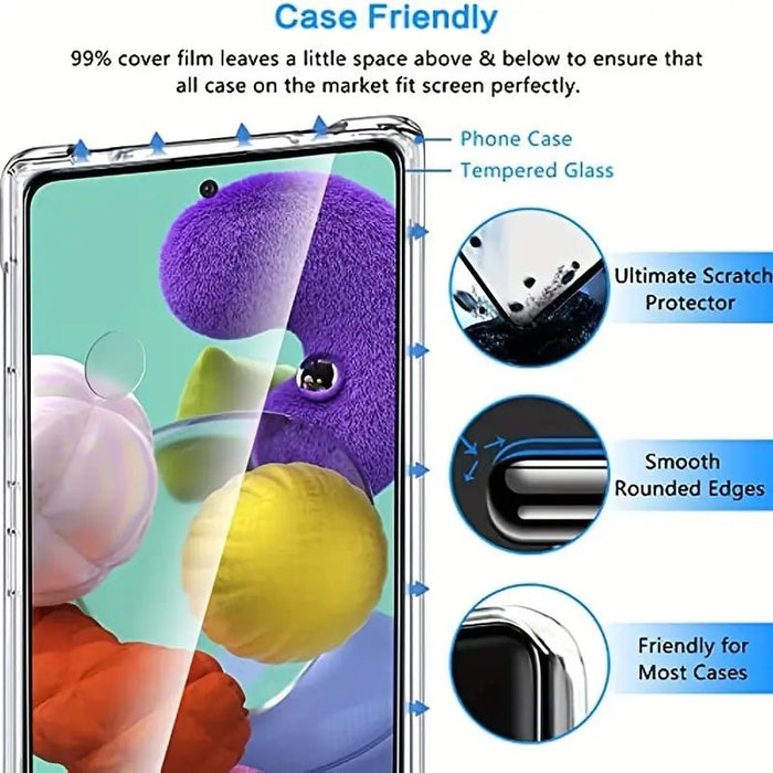 Protector de Pantalla, de Vidrio Templado HD Transparente para Galaxy A53 5G, pack 3 - Quierox - Tienda Online