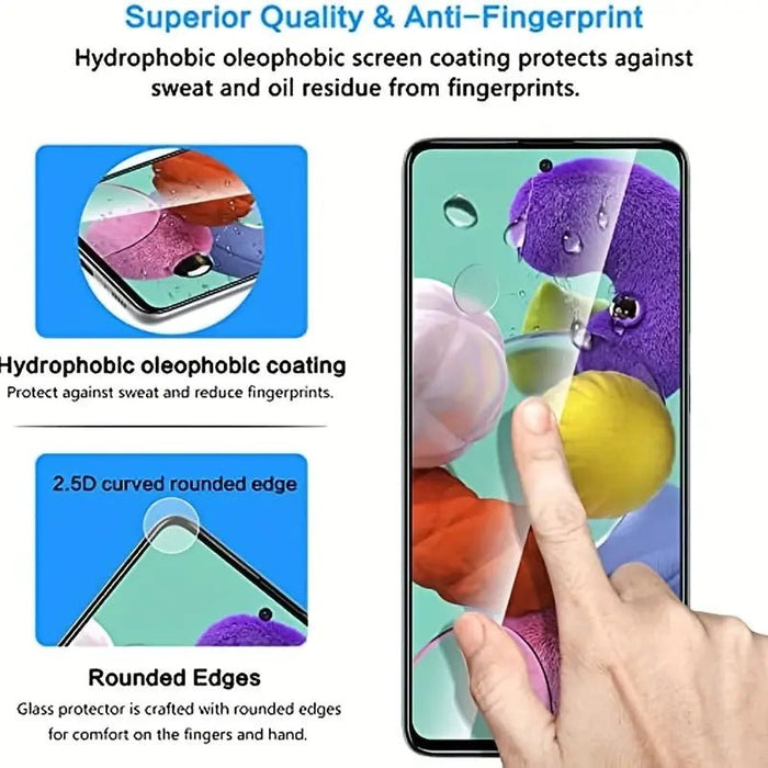 Protector de Pantalla, de Vidrio Templado HD Transparente para Galaxy A53 5G, pack 3 - Quierox - Tienda Online