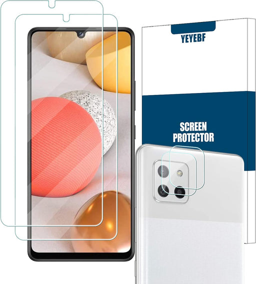 Protector de pantalla de vidrio templado transparente para Galaxy A42 5G HD - Quierox - Tienda Online