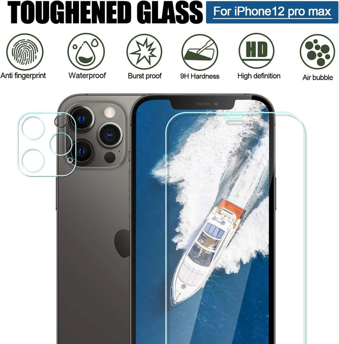 Protector de pantalla de vidrio templado transparente + protectores de lente de cámara - Quierox - Tienda Online
