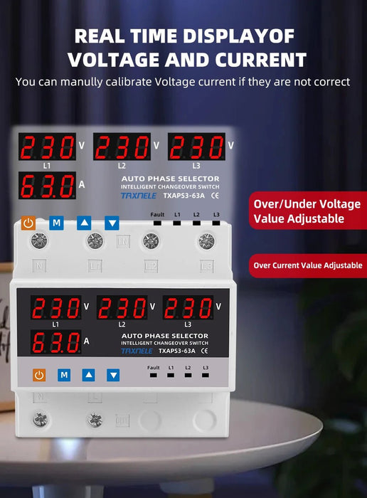 Protector de sobretensión y subtensión (ATS), interruptor de transferencia automático - Quierox - Tienda Online