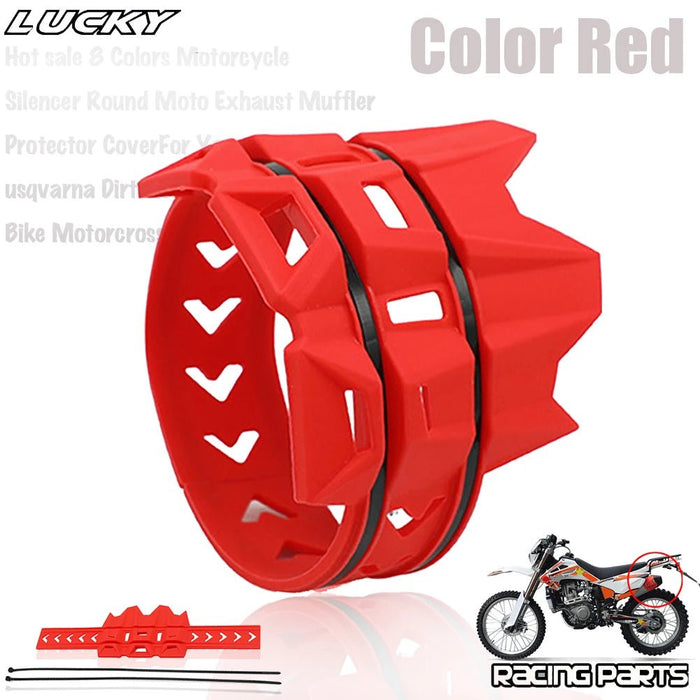 Protector de tubo de escape, cubierta protectora para KTM EXC EXCF XC XCF XCW SX SXF TPI SIX DAYS 125 200 250 300 350 450 500 Universal - Quierox - Tienda Online