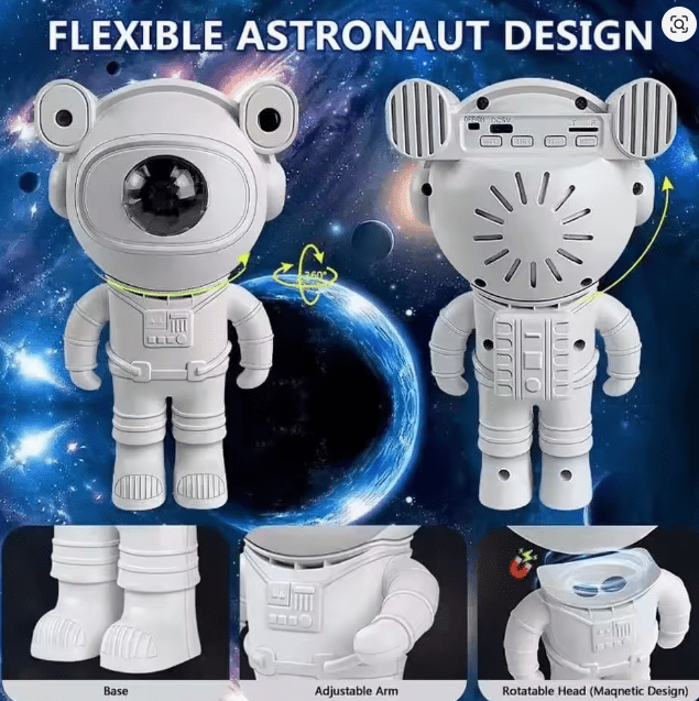 Proyector de luz LED de estrella de astronauta con Bluetooth, luz nocturna de ambiente - Quierox - Tienda Online