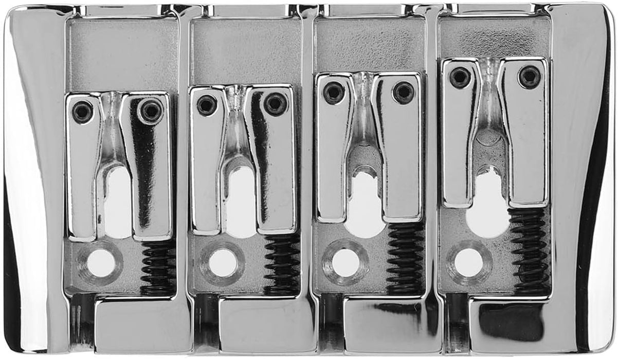 Puente de bajo Eléctrico, Pieza Trasera Plateada de Fijación Firme para Bajos de Repuesto - Quierox - Tienda Online