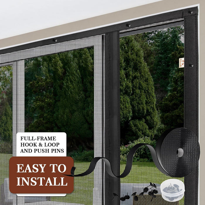 Puerta mosquitera magnética Yotache para puertas corredizas - Quierox - Tienda Online