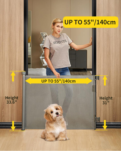 Puerta retráctil para escaleras – 55 INCH - Quierox - Tienda Online