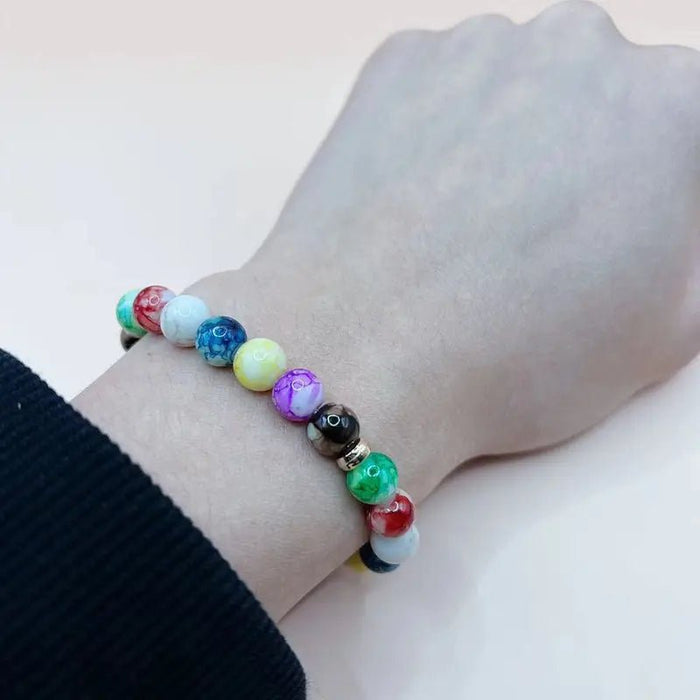 Pulsera Chic de Cuentas Coloridas - Artesanía de Vidrio - Quierox - Tienda Online