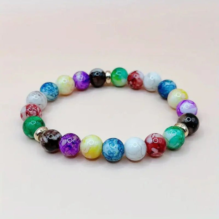 Pulsera Chic de Cuentas Coloridas - Artesanía de Vidrio - Quierox - Tienda Online