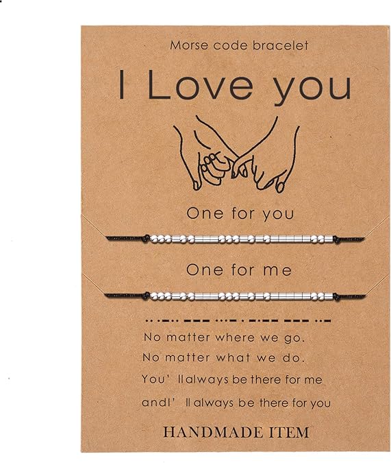 Pulsera con código Morse de SANNYRA, regalo para dos parejas - Quierox - Tienda Online