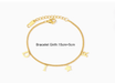 Pulsera con colgante de estrella y letra de moda coreana para mujer de metal - Quierox - Tienda Online