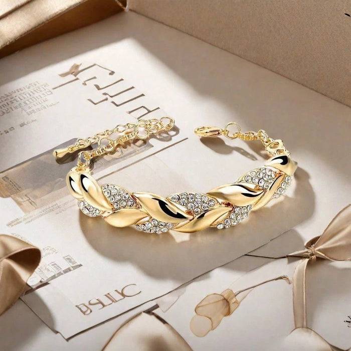 Pulsera con diamante de imitación incrustado para mujer - Quierox - Tienda Online