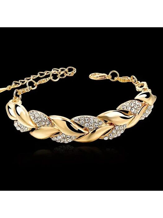 Pulsera con diamante de imitación incrustado para mujer - Quierox - Tienda Online