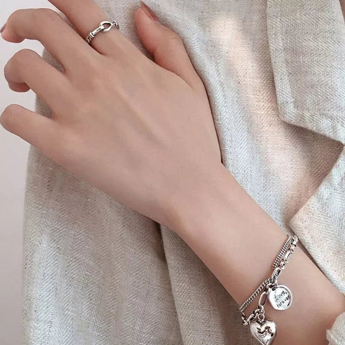 Pulsera con diseño de corazón de amor - Quierox - Tienda Online