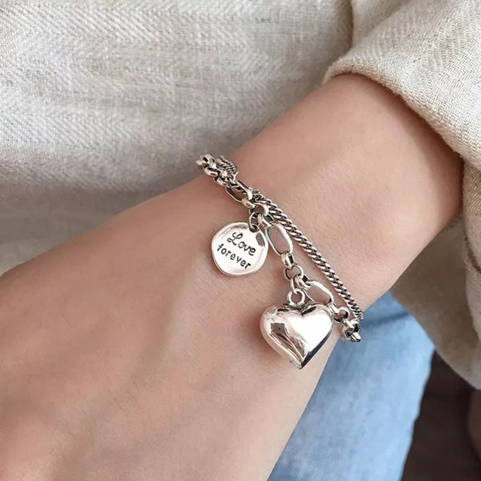 Pulsera con diseño de corazón de amor - Quierox - Tienda Online