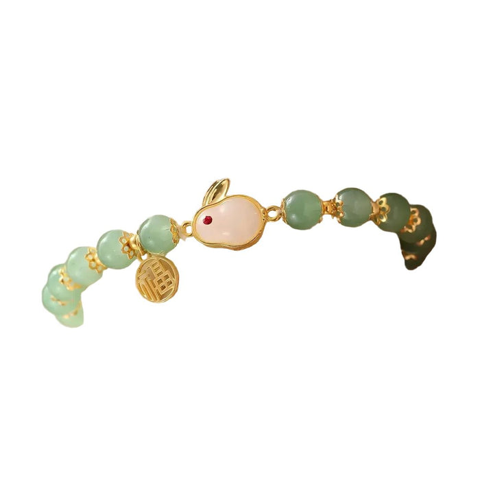 Pulsera Conejito de la Suerte Verde - Quierox - Tienda Online