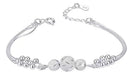 Pulsera Cuentas Redondas De Plata S925 Para Mujer - Quierox - Tienda Online