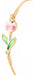 Pulsera de Color dorado con flor de tulipán rosa para mujer - Quierox - Tienda Online