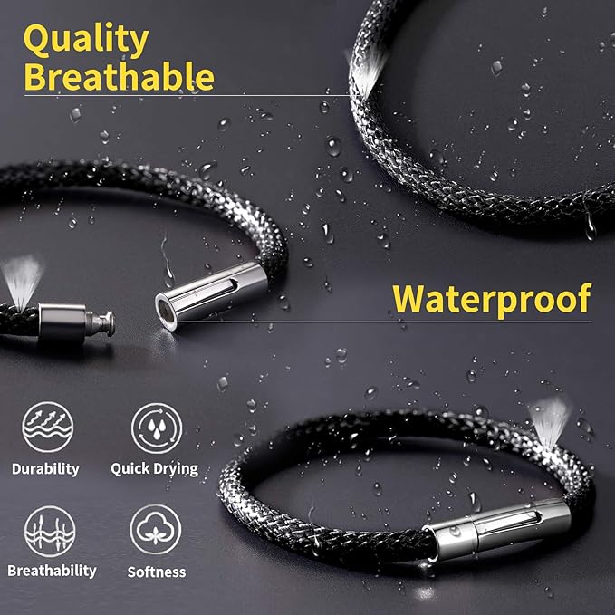 Pulsera de cordón trenzado encerado impermeable unisex - Quierox - Tienda Online